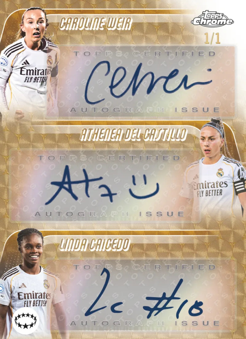Topps Chrome UEFA Women’s Champions League 2025/26