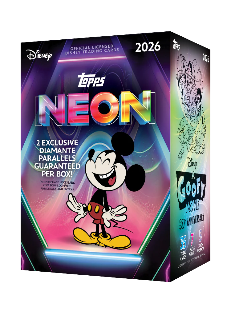 2026 Disney Neon Topps Value Box