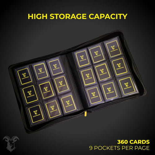 Álbum para Toploaders 3×3 – Capacidad para 360 con Cierre de Cremallera | GOATWARD