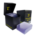 Toploaders 130 PT Pack de 21 con Deck Box Negra | GOATWARD