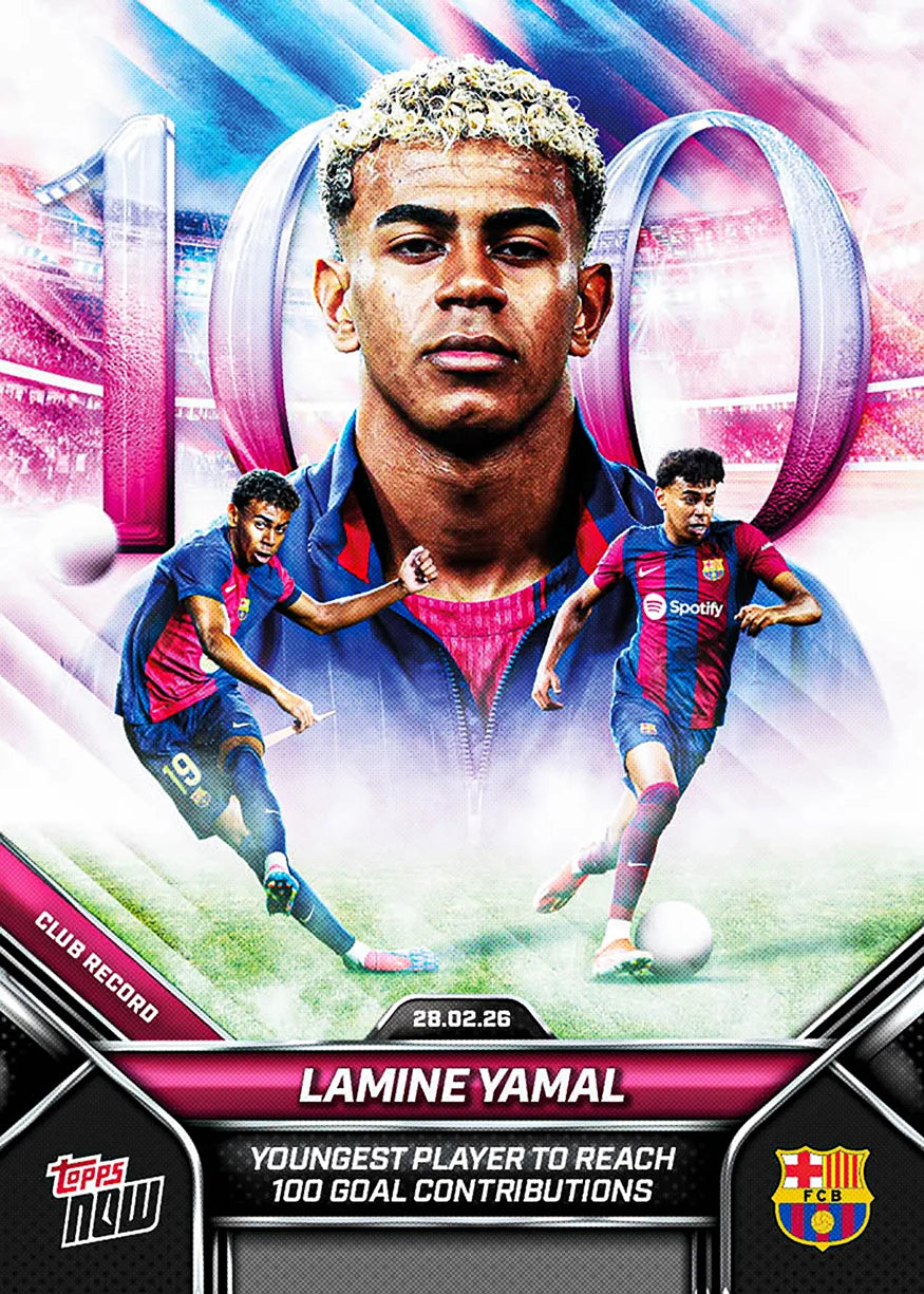 Lamine Yamal - 2026 FC Barcelona Topps NOW® - Card 5